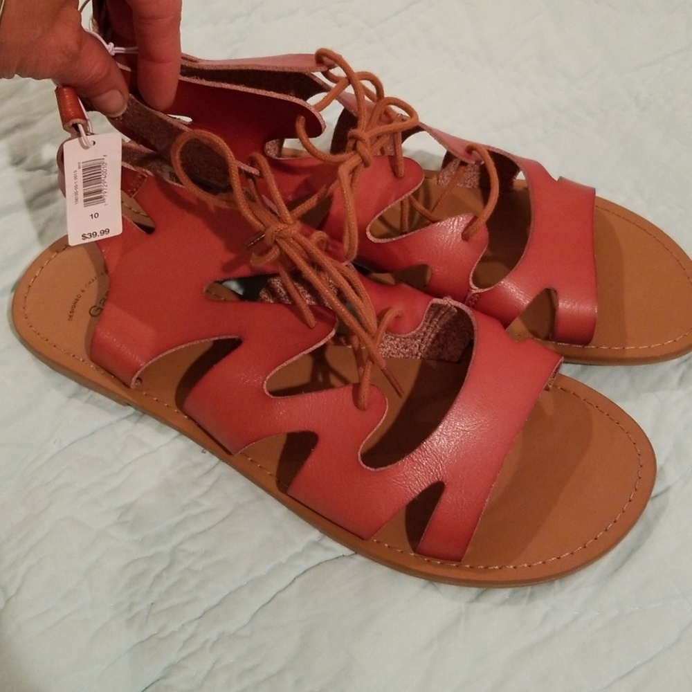 Gap leather lace up sandal